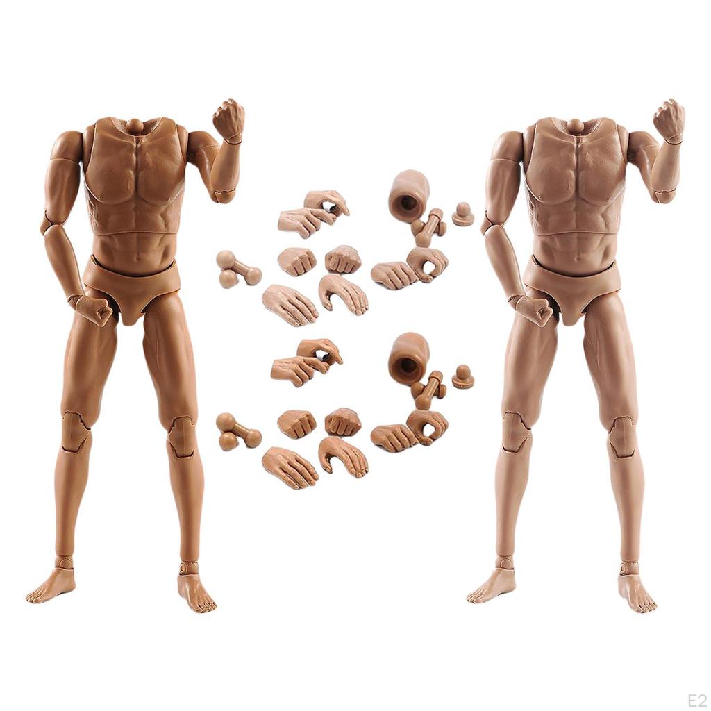 1:Фигурка экшн 12 дюймов, мужское тело, масштаб 1/6, с подвижными суставами (28 точек артикуляции)