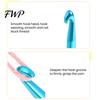 Knitting Tool Ergonomic Handle Floral Resin Crochet Hook, Dried Flower Clear Hand Sore Prevention Metal Head Hook with Beaded Wristlet for Arthritis