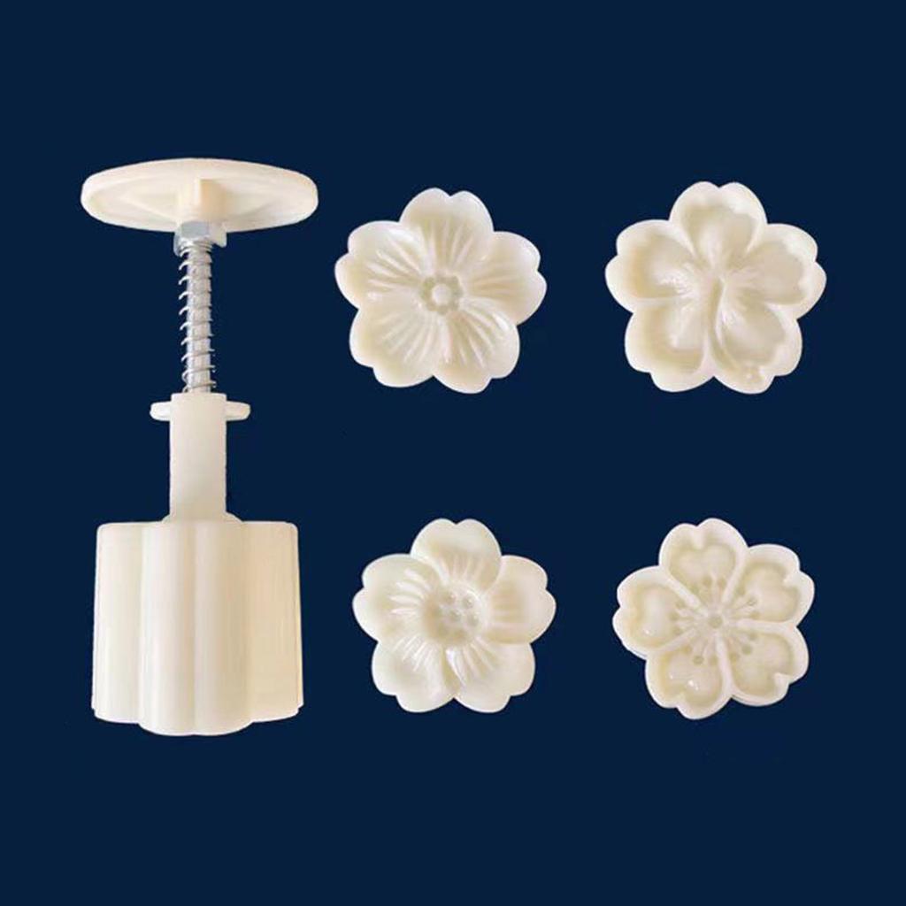 Простые в использовании формы для лунных пряников в виде цветка Красивые формы для изготовления лунных пряников Пресс для лунных пряников в виде цветка для любителей выпечки