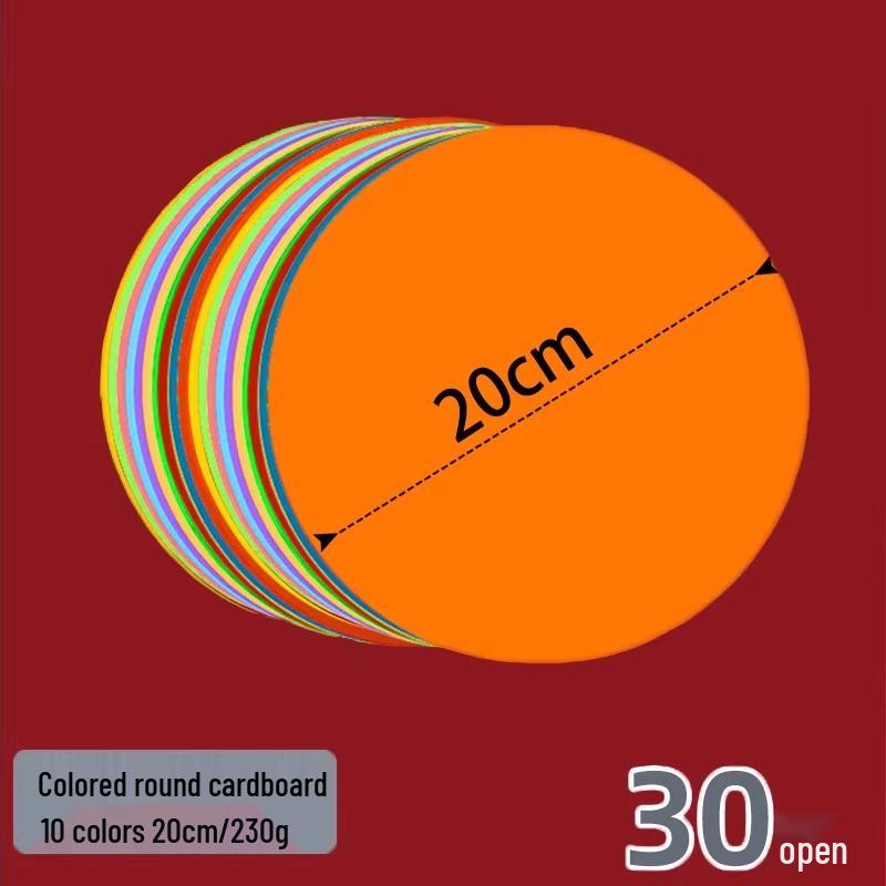 Двусторонняя черно-белая круглая крафтовая бумага для рисования.