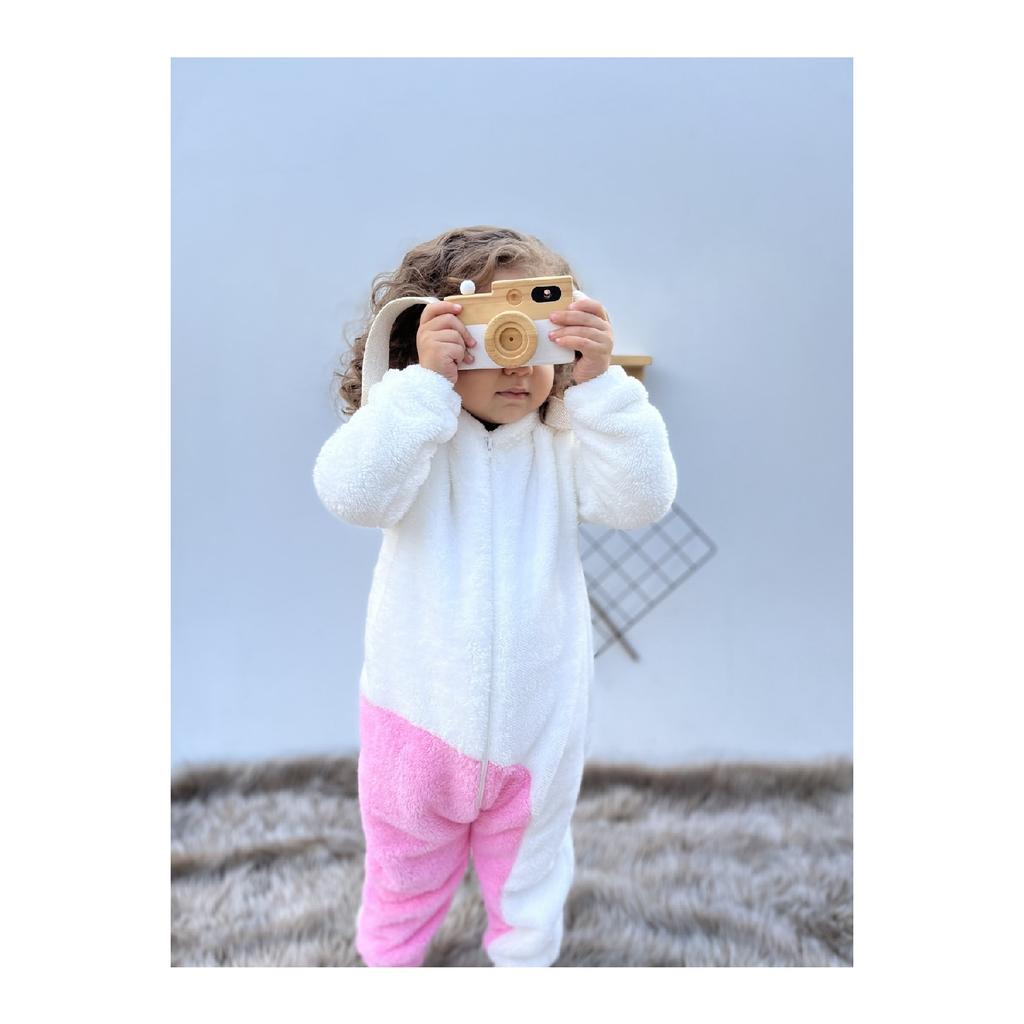 Welsoft плюшевый унисекс зимний детский спальный мешок с кроликом на молнии