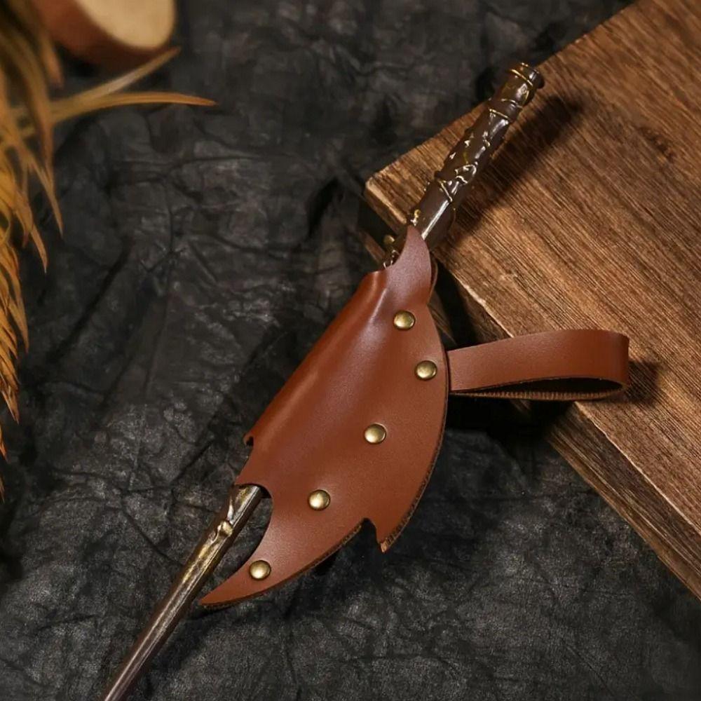 PU Leather Wizard Sorcerer Wand Holder Cosplay Accessories Wand Case  Comic Con