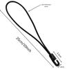 10Pcs Black High Elasticity Expander with Hooks Rubber Tensioner  Camping Tarpaulin