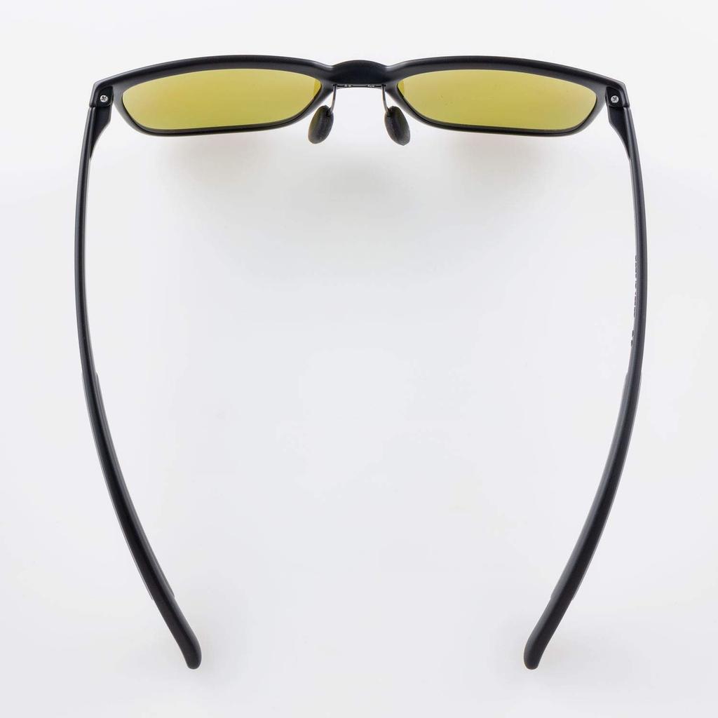 SWANS ER3 Sports Sunglasses, ER3-0168MBK, Made in Japan, Polarized Lenses, Matte BlackUltra Light Green (Multi-sided)