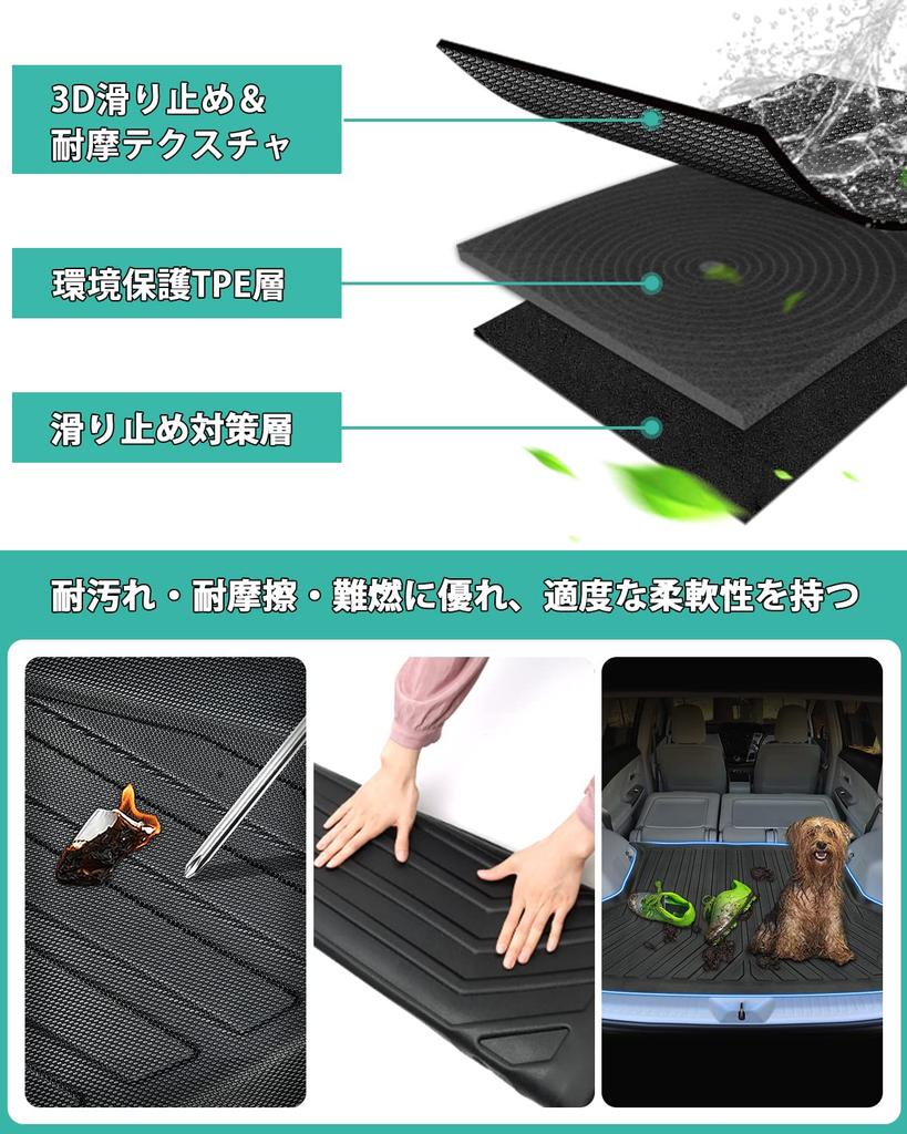 Mixsuper Prius Alpha 40 Серия 3D Коврик в багажник 3D Автомобильный коврик для Prius Alpha Коврик в багажник для Prius Alpha ZVW41 Серии Антибактериальный TPE Легкий 1 шт.