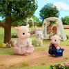 Sylvanian Families Goat Family Doll Set with ST Mark Certification for Ages 3 and Up Toy for Dollhouse