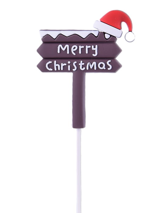 Topper Christmas Decoration PVC Merry Christmas Sign