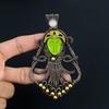 Зеленый резной лик и лунный камень, ювелирные изделия из меди 999 пробы, кулон, обернутый медной проволокой, ювелирные изделия ручной работы из драгоценных камней, подарки для жены, совершенно новый кулон
