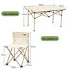 Suncojia Outdoor Portable 7-Piece Aluminum Folding Table & Chair Set