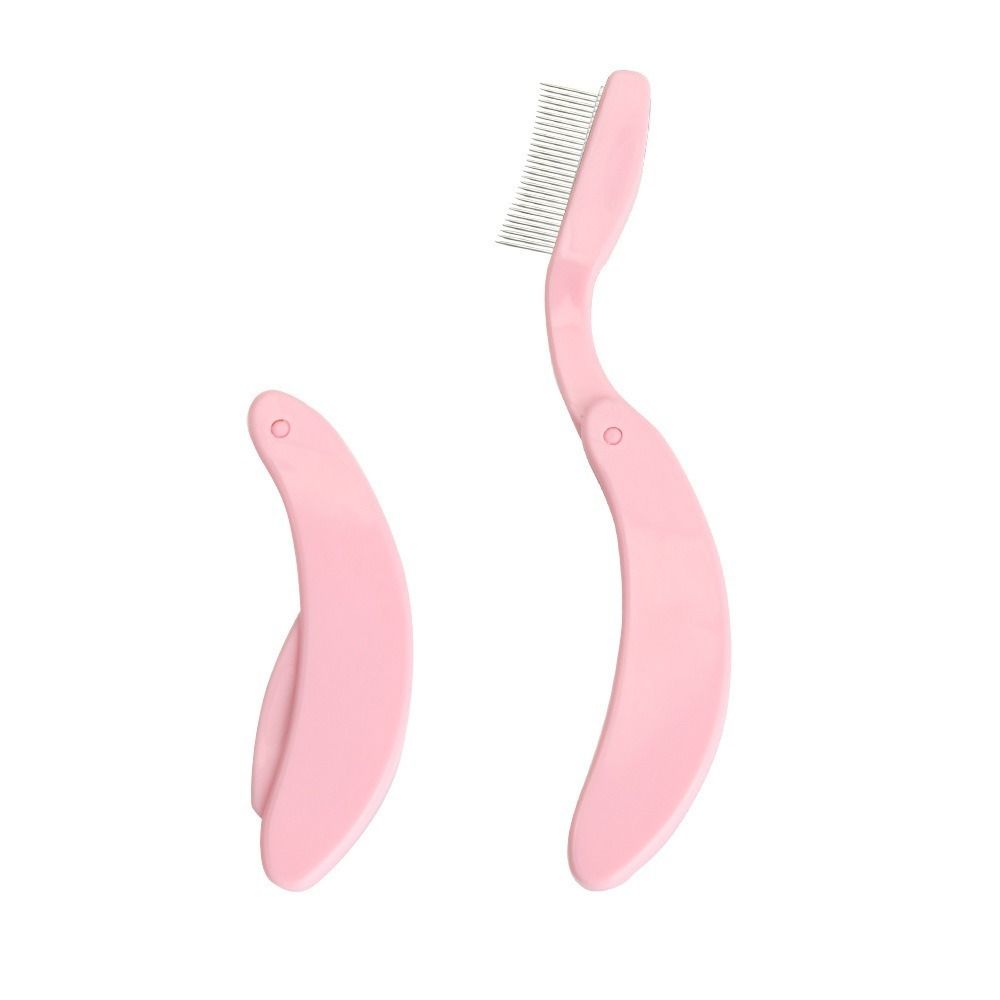 Stainless Steel Teeth Eyelash Separator Comb Foldable Mascara Comb Hot Eyelash Brush Makeup Tools