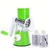 1 Set Super Efficient 3-in-1 Cheese Grater & Vegetable Slicer - Manual Food Processor for Effortless Kitchen Prep