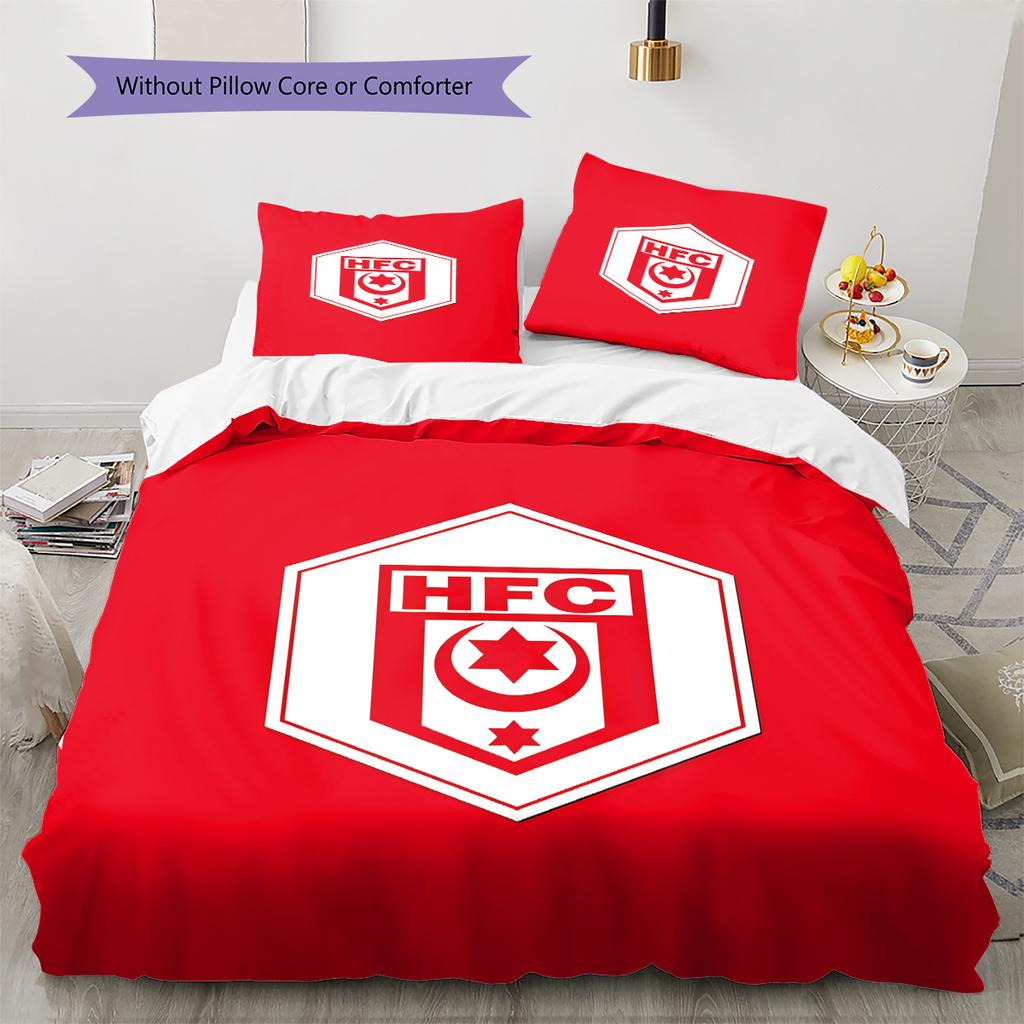 Постельное белье с узором Hallescher FC, Комплект с одеялом, Пододеяльник, Наволочка, Домашний подарок на день рождения (1 пододеяльник + 2 наволочки, без наполнителя)