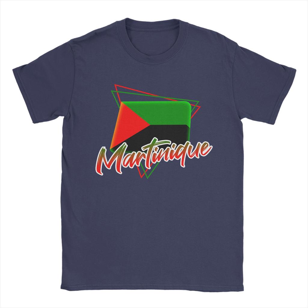 Martinique Flag T Shirt Unisexs Cotton Novelty TShirts Crew Neck Tee Shirt Short Sleeve Clothes New Arrival