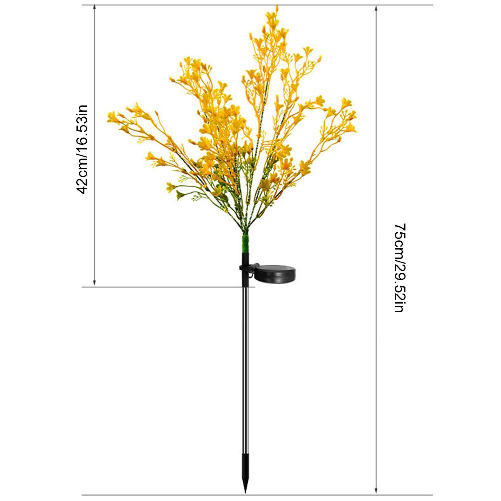 Лампа на солнечных батареях Rape Solar Flowers для улицы, IP65, водонепроницаемая, от заката до рассвета, садовый светильник для патио, двора, дорожки, балкон, декоративная