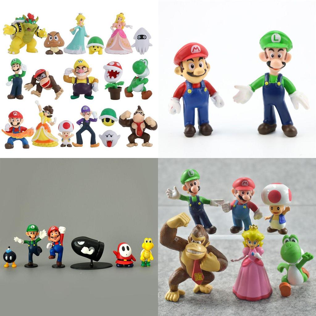 Super Cute Super Mario Action Figure Toy Set For Collection And Decoration In Your Home