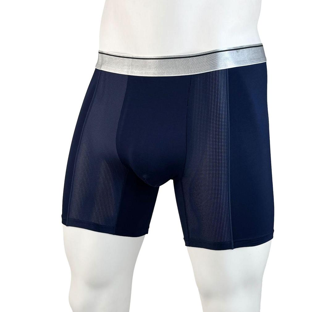 Дышащие мужские трусы-боксеры для предотвращения влажности яичек - сетчатая спортивная вискоза, свободная посадка