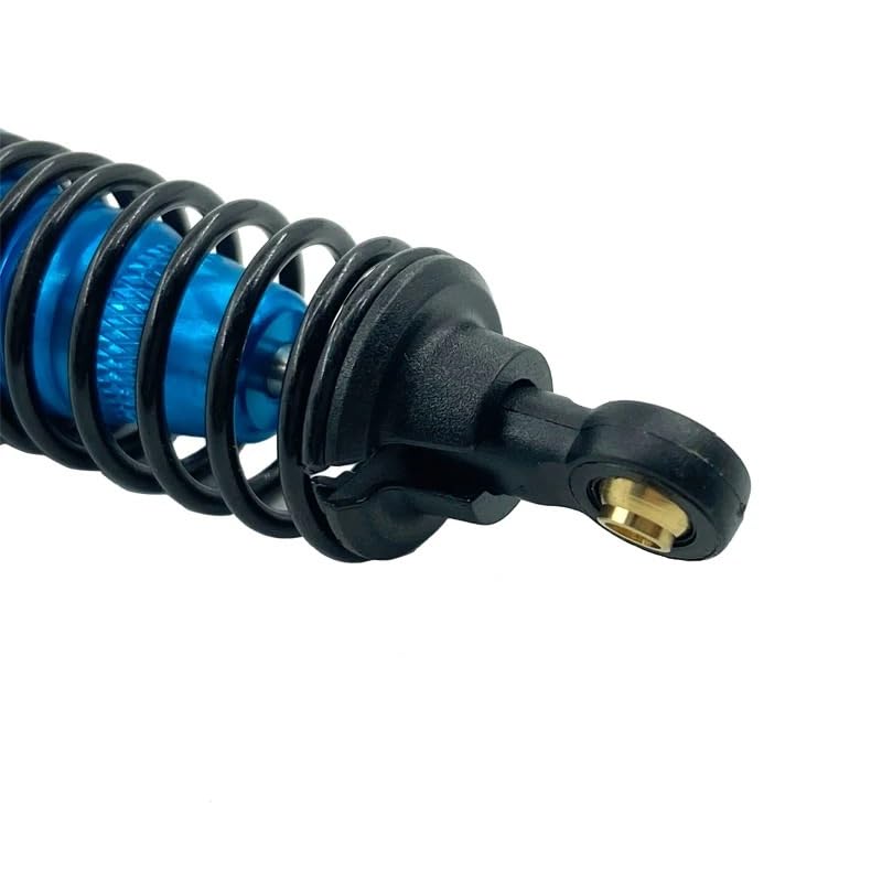 Набор амортизаторов из алюминиевого сплава из 4 частей для Tamiya TT-01, TT-02, TT02 (Масштаб 1/10) Запчасти и аксессуары для тюнинга радиоуправляемых машин (цвет: синий)