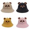 Cute Panda Bucket Hat Summer Bucket Sun Hat for Adults Children Wide Brim Fisherman Hat