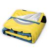 Cartoon M-Minions Face Print Flannel Blankets Winter  Warm Soft Throw Blanket for Kids Adult Bedroom Bedspread Sofa Bed Cover