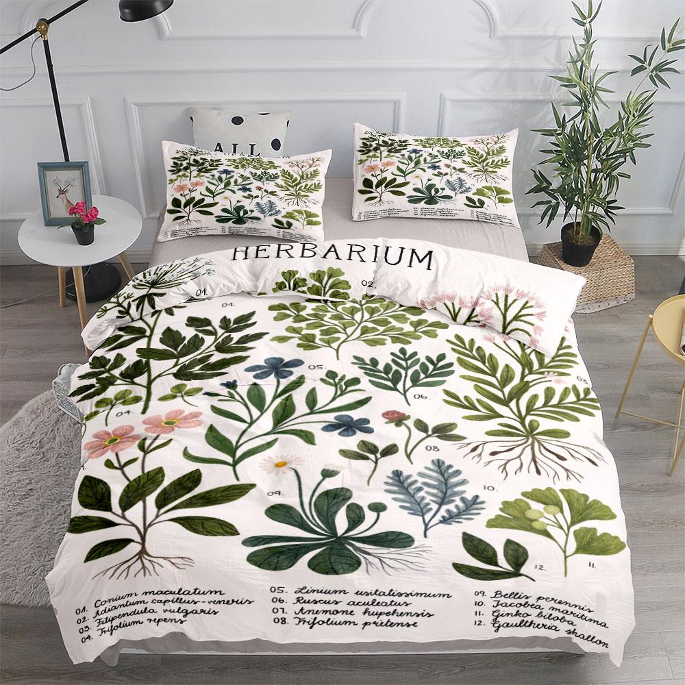 Комплект постельного белья Botanical Art Duvet/Doona Single Twin Double Queen King Cal King Size