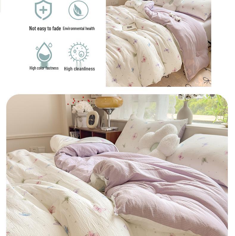 Thick Warm Winter Quilt - Soft, Skin-Friendly, Machine Washable, Ideal for Student Dormitory