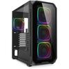 Корпус ПК ATX - SHARKOON - AK5G RGB - Закаленное стекло - 4 PWM вентилятора - Жидкостное охлаждение