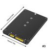 1PC M.2-mSATA To SATA Solid State SSD To SATA External Disk Box 2-IN-1 Conversion Board External Box