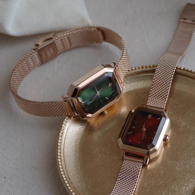 New Vintage Classic Ladies Watch Stainless Steel Strap Rectangular Dial Women Quartz Wristwatch Dropshipping Reloj De Mujer