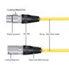 NEEWER 6 шт. XLR папа XLR мама Цветной микрофонный кабель Резиновая оплетка Патч-корд Кабель Балансный Змеевидный патч-корд Желтый и 6,5 футов/2 м (Зеленый, Синий,