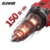 NAWIN 150NM Electric Screwdriver 13mm Ice Drill For Fishing Brushless Impact Electric Drill For Concrete Power Tool