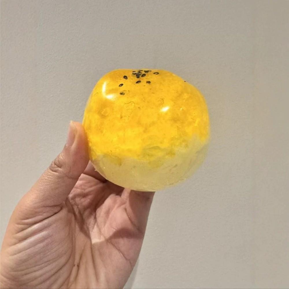 Crackling Egg Yolk Pastry Squeeze Toy Sound Effects Handmade Ball  Office Desk Toy