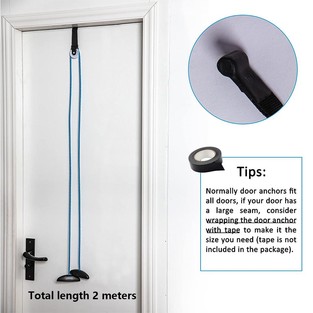 Синий плечевой шкив над дверью для упражнений плечевой шкив физиотерапия