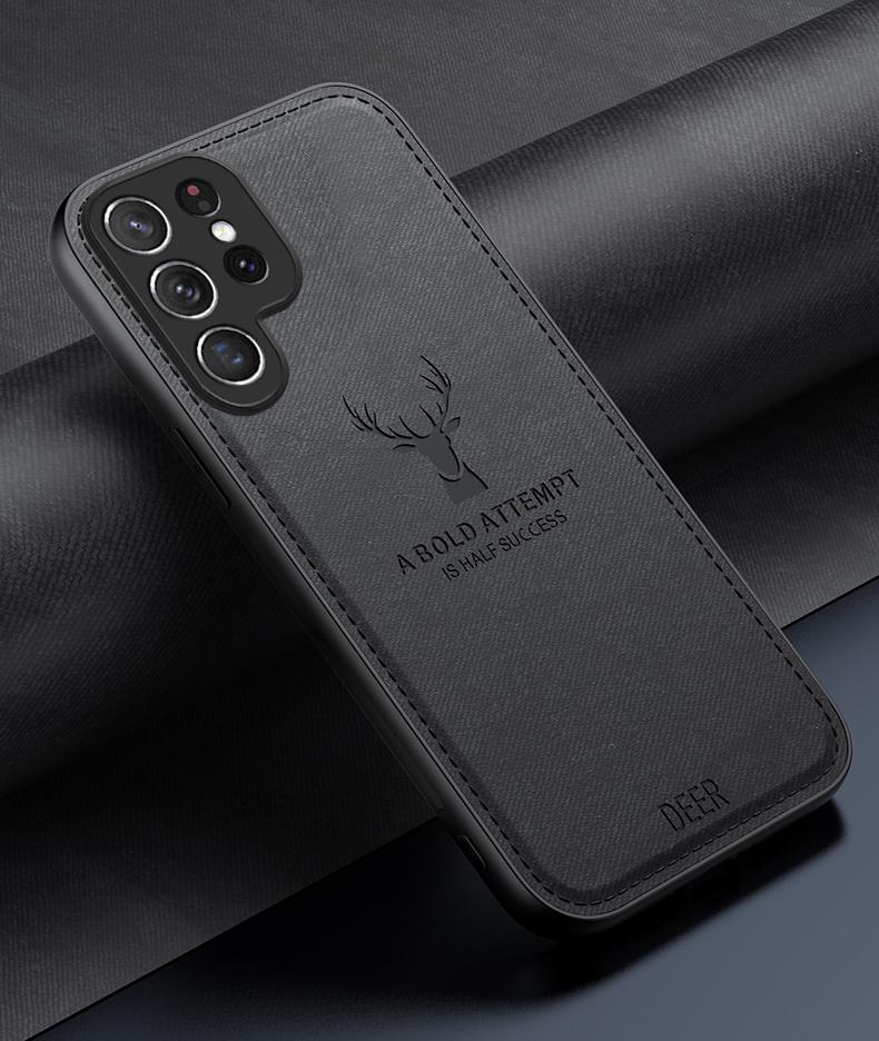 Для Samsung Galaxy S23 S22 S21 S20 S10 Plus Ultra Чехол Мягкая Ткань Олень Защитная Задняя Крышка Чехол Для Samsung S20 S23 FE