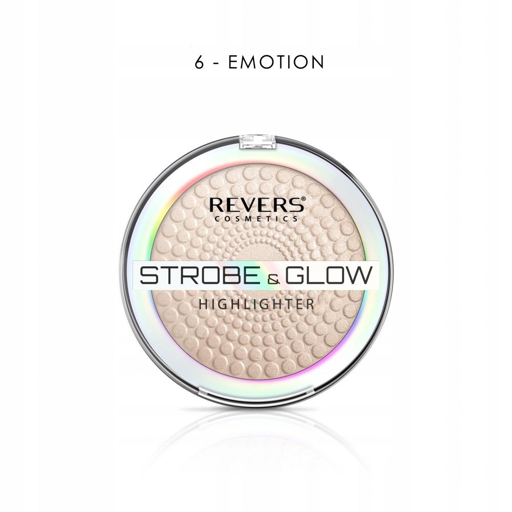 Revers strobe & glow rozświetlacz w pudrze 06 emotion 8 g