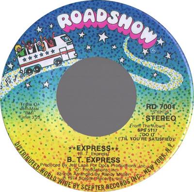 7-дюймовая пластинка B.T. EXPRESS - Экспресс RD7001 Roadshow 1974 США Соул/Фанк Б/у
