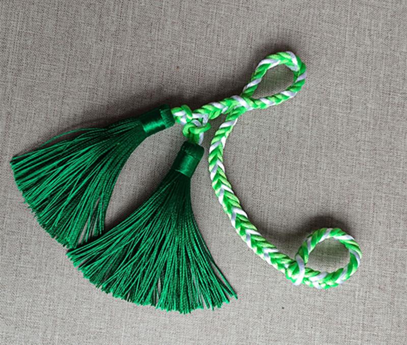 Hand-Woven Recurve Bow String Guard with Finger Tab Anti-Slip Cord