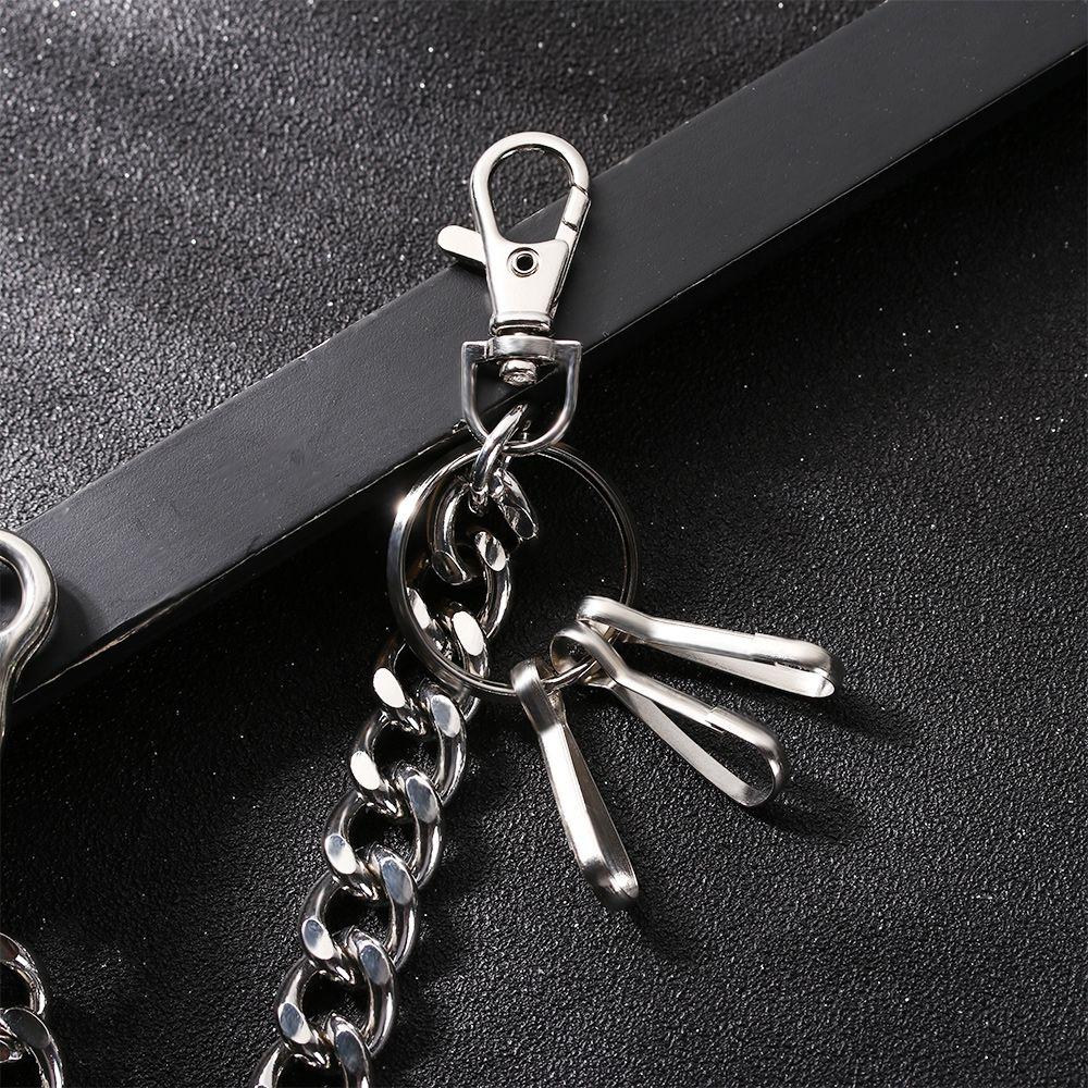 Металлические хип-хоп украшения панк-рок толстая цепь кошелек цепь ремень брюки джинсы брелок байкер ссылка