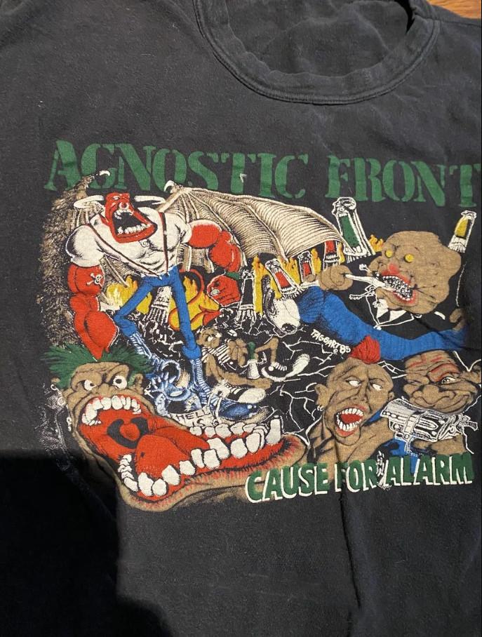 Cause For Alarm Agnostic Front Unisex T-Shirt Cotton Full Size SB103 Unisex T-Shirt