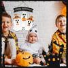Halloween Wooden Door Sign Door Hanger Ghost Sign Hangable Decoration For Indoor Outdoor Wall Entrance Porch Living Room