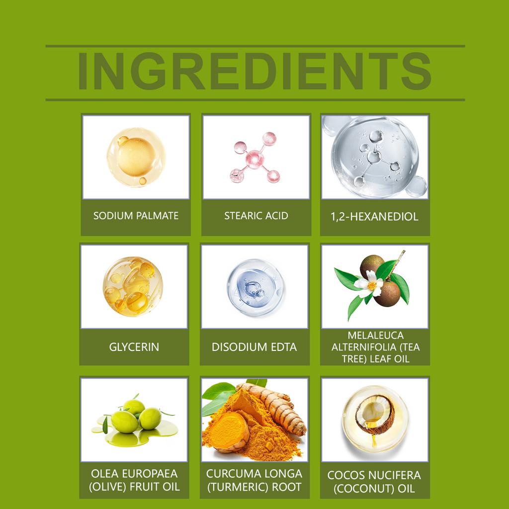 Успокаивающее мыло с маслом чайного дерева, успокаивающее кожу, подходит для чувствительной кожи, склонной к покраснению, отечности и зуду, мыло для ванны