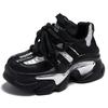 Fashion Mix Color Chunky Platform Sneakers Women Fashion Lace Up Thick Bottom Dad Shoes Woman 2024 Autumn Non-Slip Vulcanize Shoes Mujer