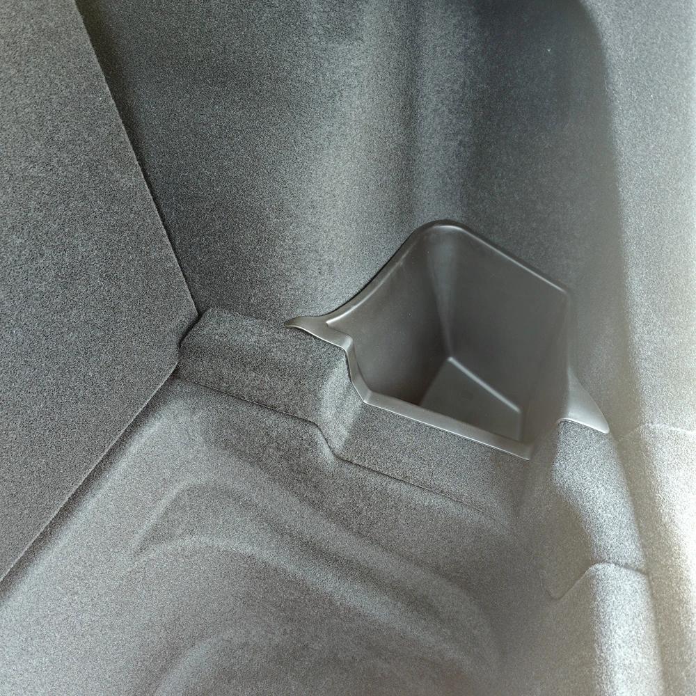 Trunk Organizer For Tesla Model Y Juniper Launch Refresh 2025 Rear Trunk Storage Bins Side Box Organiser TPE Trim Accessories