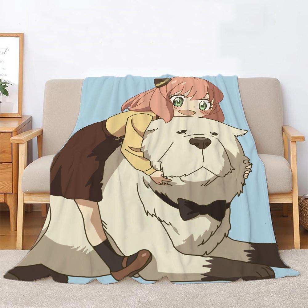 Spy X Family Summer Blanket King Size Moose Blanket For Bed Throw Home Interior Beach Полотенца Microfiber Beds Knitted Plaid