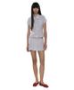 PARTIMENTO WOMEN Pwc Cotton Lace Trim Half Sleeve Shirt_Light Gray