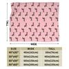 Cute Dachshund Blanket Flannel Spring/Autumn Dogs Animal Breathable Super Soft Throw Blankets for Sofa Outdoor Quilt