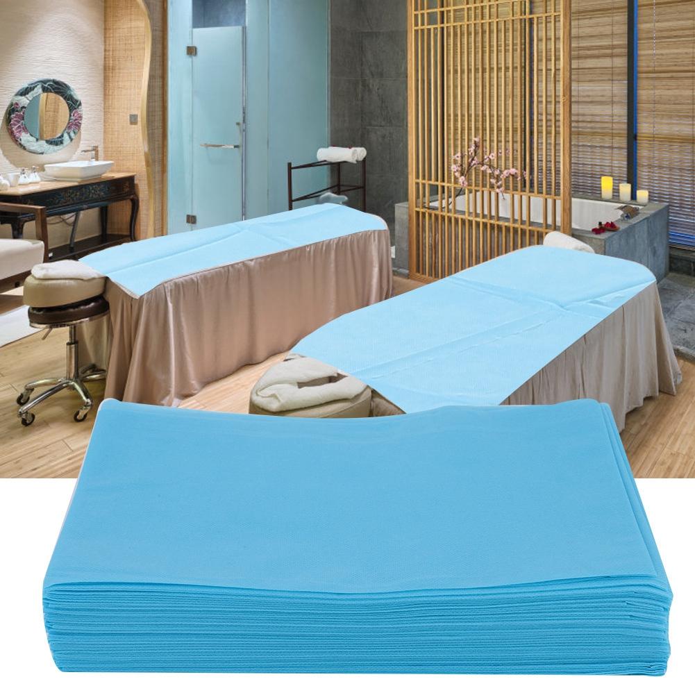 Disposable Bed Sheet Waterproof Oilproof Bed Cover for Salon SPA Tattoo Massage Table Hotels (White)