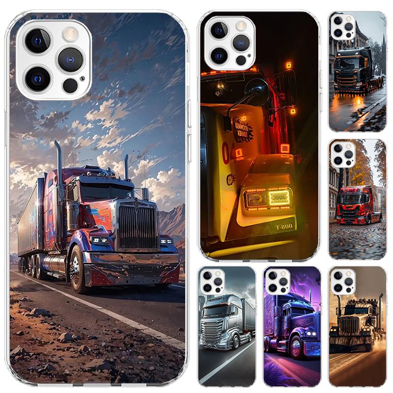 Чехол для телефона Trucks SA-AB для Iphone 17 Air 16 15 Plus 14 13 Mini 12 11 Pro Max 16E 7 8 SE 2020 Мягкий чехол с принтом 17 Air 16 1