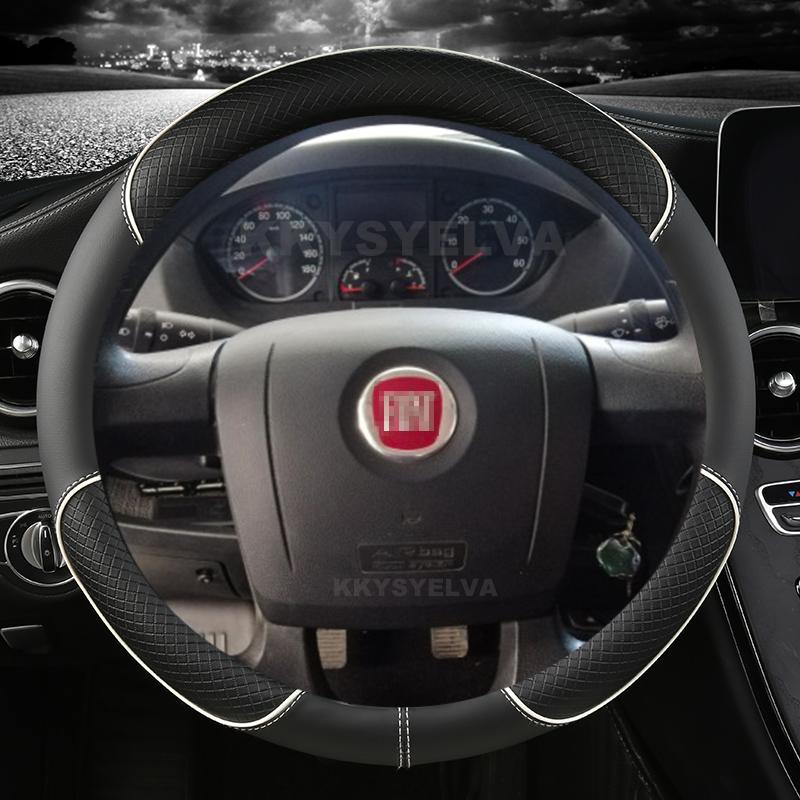 Кожаный чехол на руль автомобиля из микрофибры для Fiat Ducato Peugeot Boxer Citroen Jumper реле Ram ProMaster автоаксессуары