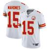 Kansas City Chiefs NFL Fan Jersey Men Women Cotton Blend Sports Tee With Embroidered Number 15 Mahomes 87