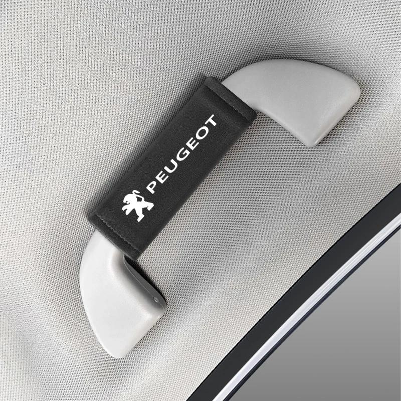 Car Interior Handle Protection Cover Roof Pull Gloves For Peugeot 206 307 308 3008 207 208 407 508 2008 5008 107 106 205 4008